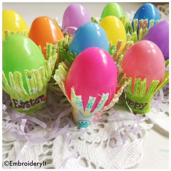 Easter Egg holder embroidery design