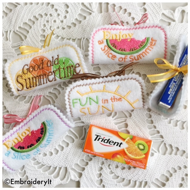 In the hoop machine embroidery candy wrapper pattern