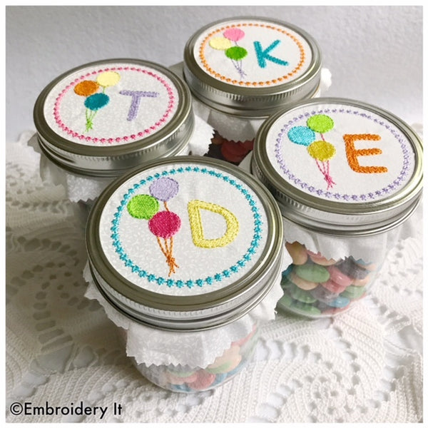 machine embroidery alphabet font for ball canning jars