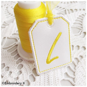  in the hoop machine embroidery tag font
