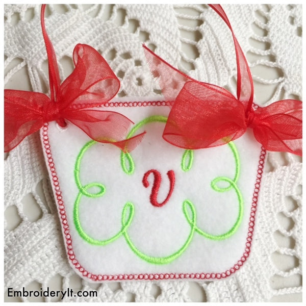 In the hoop candy holder basket machine embroidery design