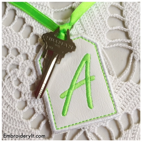 machine embroidery design in the hoop tag