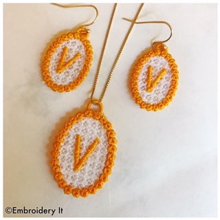 Machine Embroidery Free Standing Lace Jewelry Designs