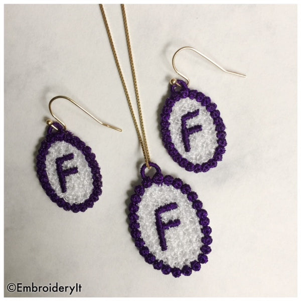 Machine Embroidery Free Standing Lace Jewelry Designs