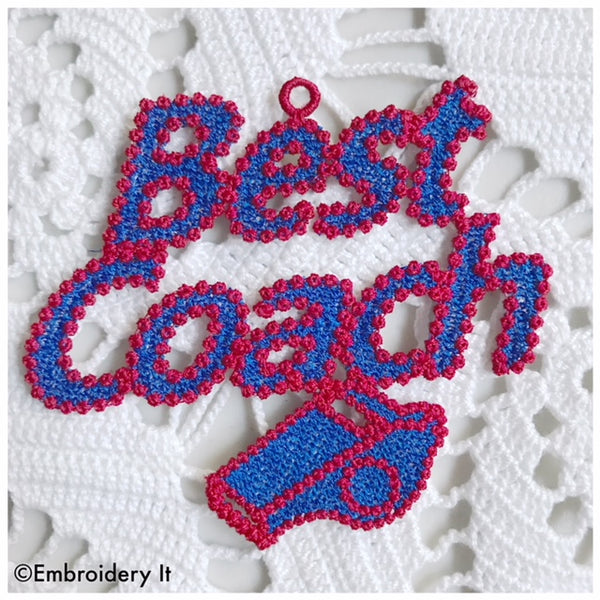 Best Coach free standing lace gift tag embroidery design