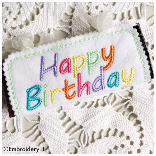 Machine Embroidery Candy Wrapper