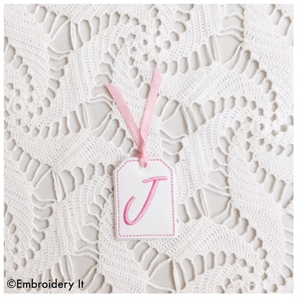  machine embroidery in the hoop tag