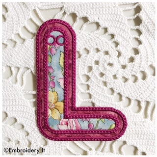 Letter L to create machine embroidery sayings