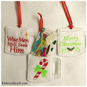 Gift Card Holders Christmas machine embroidery designs