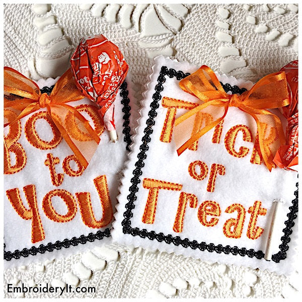 Machine embroidery Candy holder design