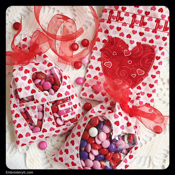 Valentine Treat Bags Set of 2